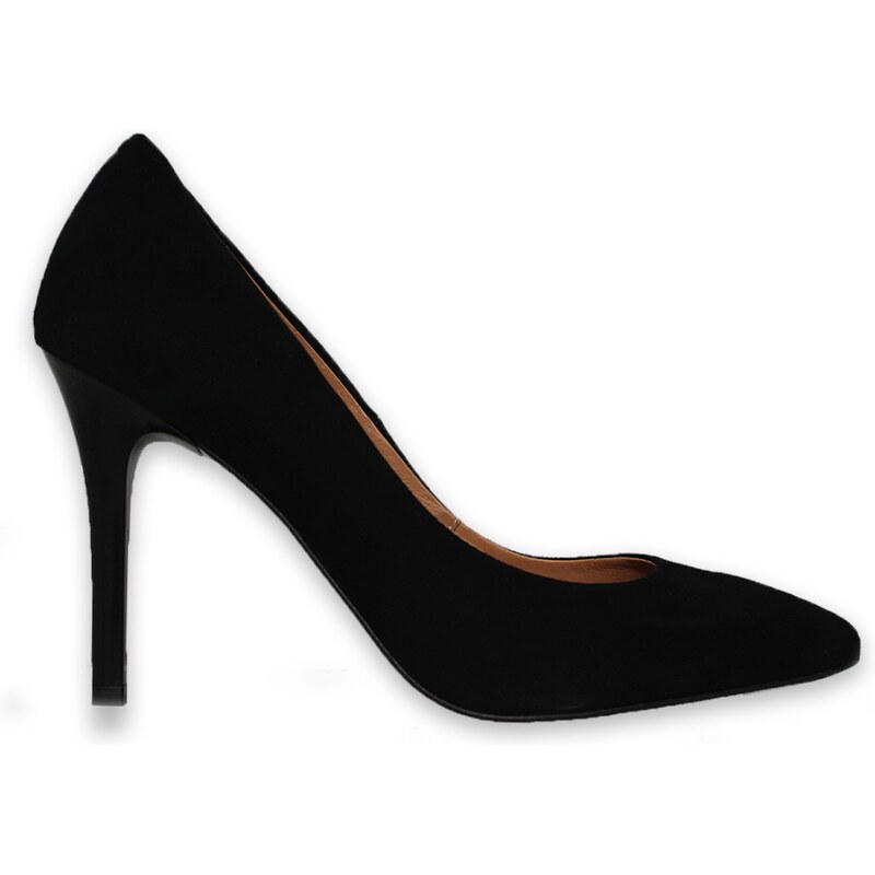 Secretshoes Lodičky SZ1425/Z-1 ČIERNA SEMIŠ 43754956