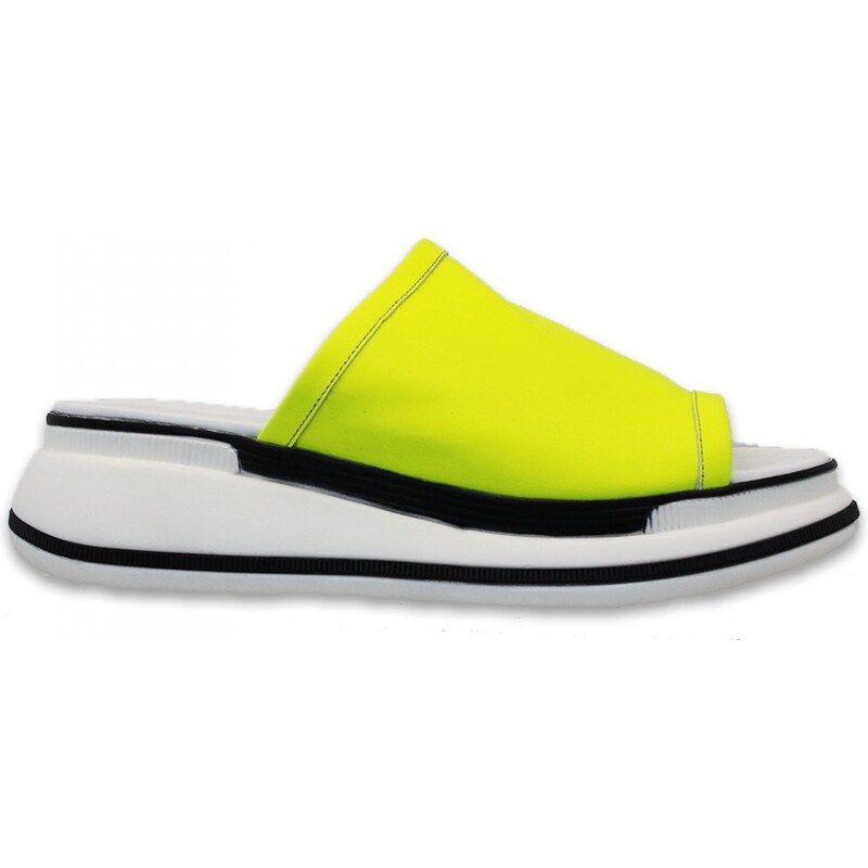 Secretshoes Neónové šľapky ML2534 YELLOW NEON 43754999