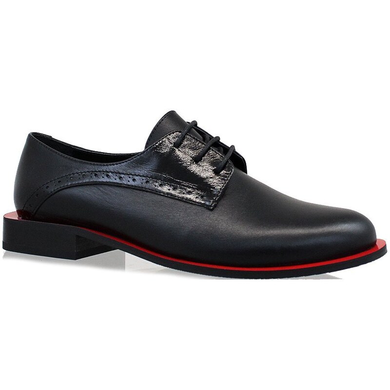 Secretshoes Poltopánky RC4261/703 BLACK LEATHER 43755182