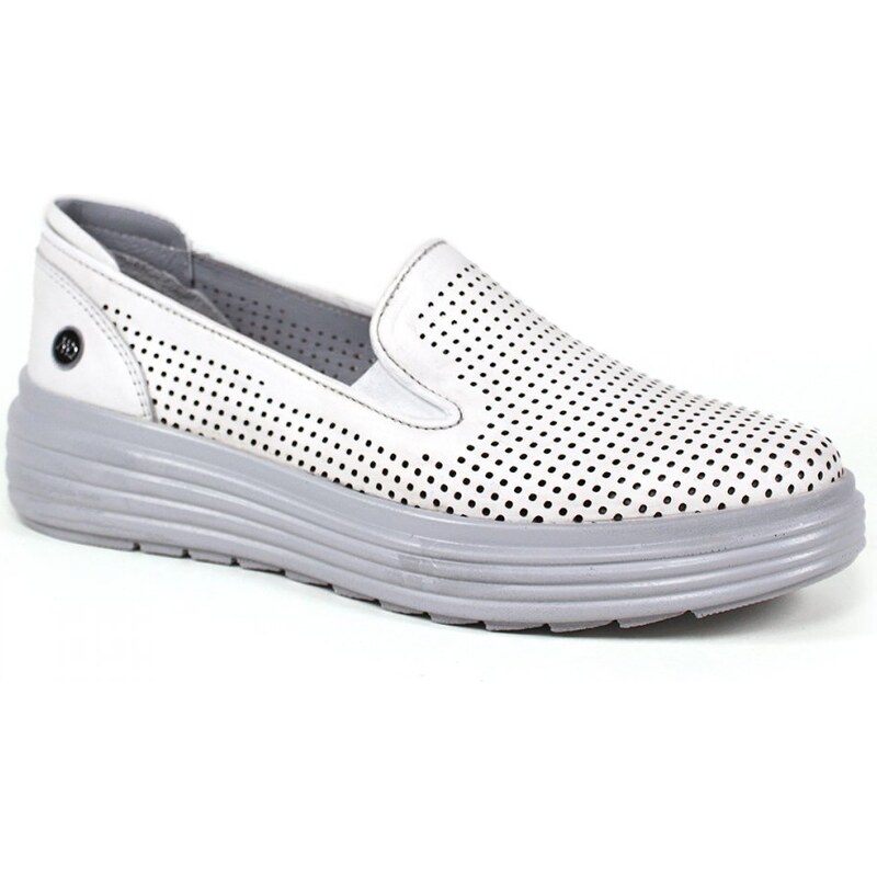 GLS Slip on poltopánky MD211 D21YA-3185 BIELA 43755454