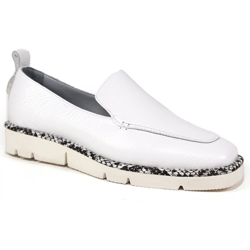 GLS Slip on poltopánky AO21YA-895 BIELA 43755456