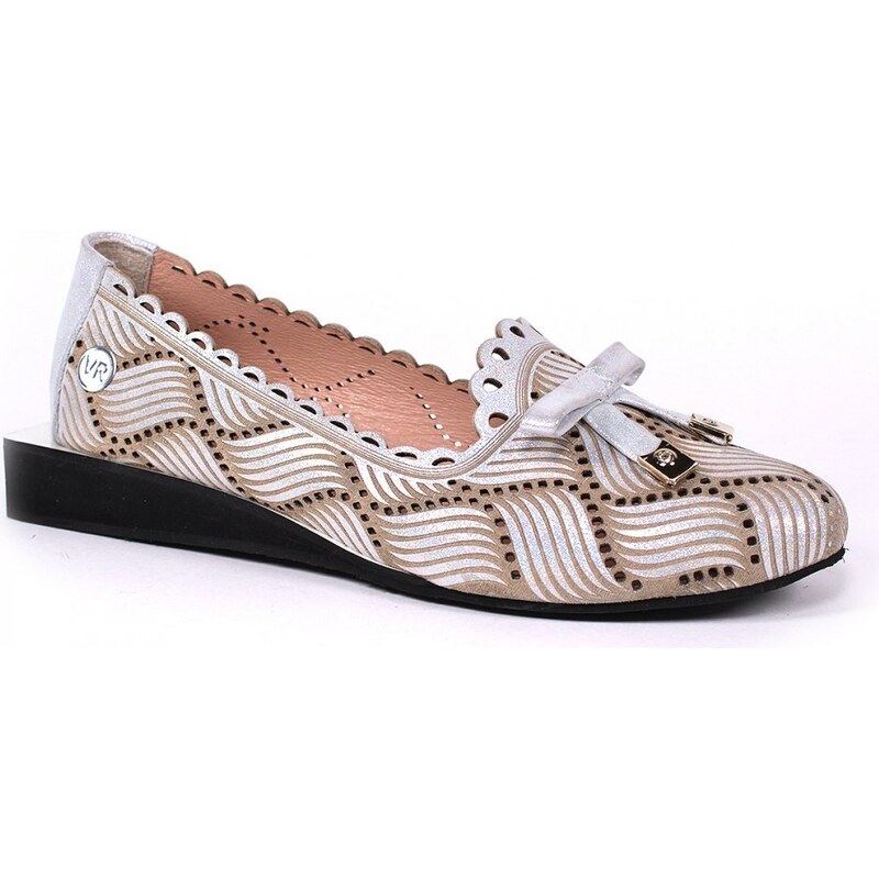 GLS Slip on poltopánky VR032/849 147 BEIGE/HOLOGRAM 43755449
