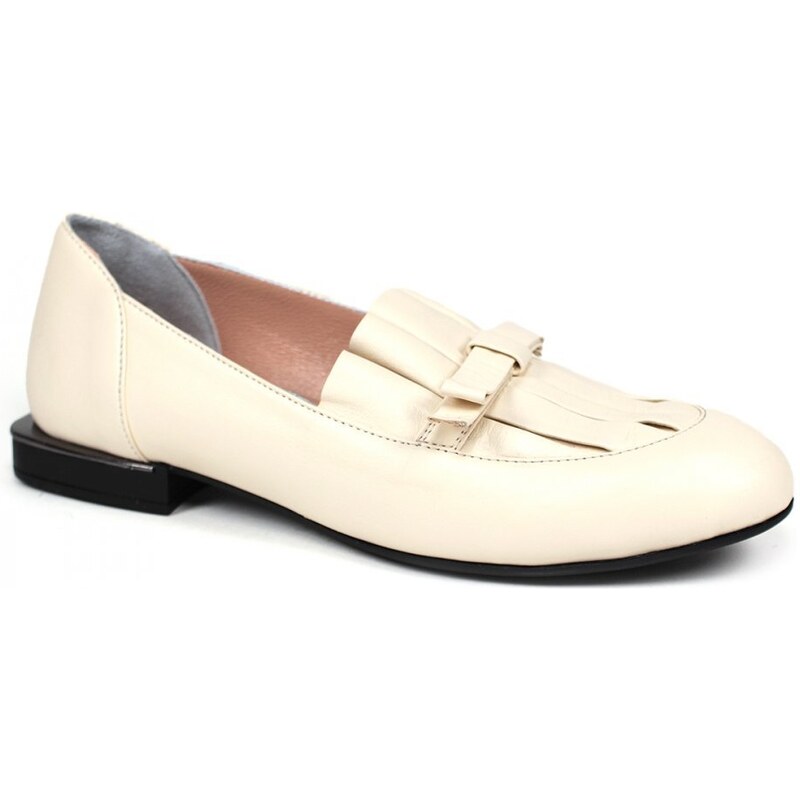 Secretshoes Elegantné poltopánky AL22Y-10413 KRÉMOVÁ 51192481