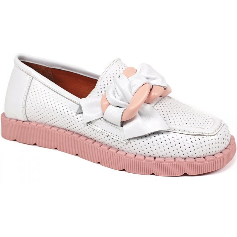 Secretshoes Slip on poltopánky AQ699 BIELA/PÚDROVÁ 43755487