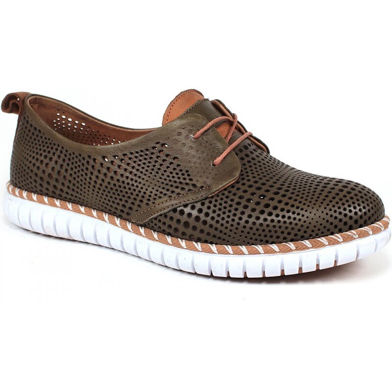 Secretshoes Športovo-elegantné poltopánky MA022.82 OLIVE 43755494