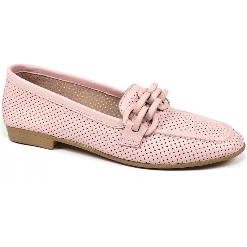 Secretshoes Elegantné poltopánky AQ108 70-A PÚDROVÁ 43755521