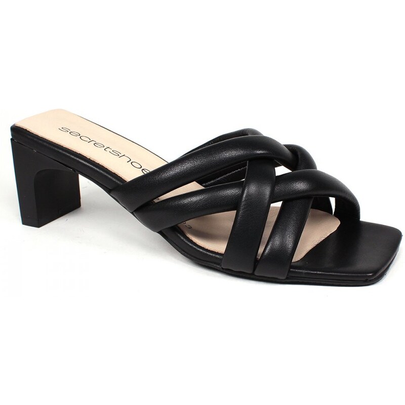 Secretshoes Štýlové šľapky RC702-128-293 ČIERNA 43755557