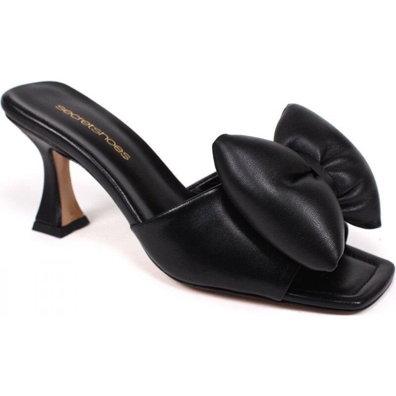 Secretshoes Štýlové dámske šľapky AQ22-65 021 ČIERNA 43755593