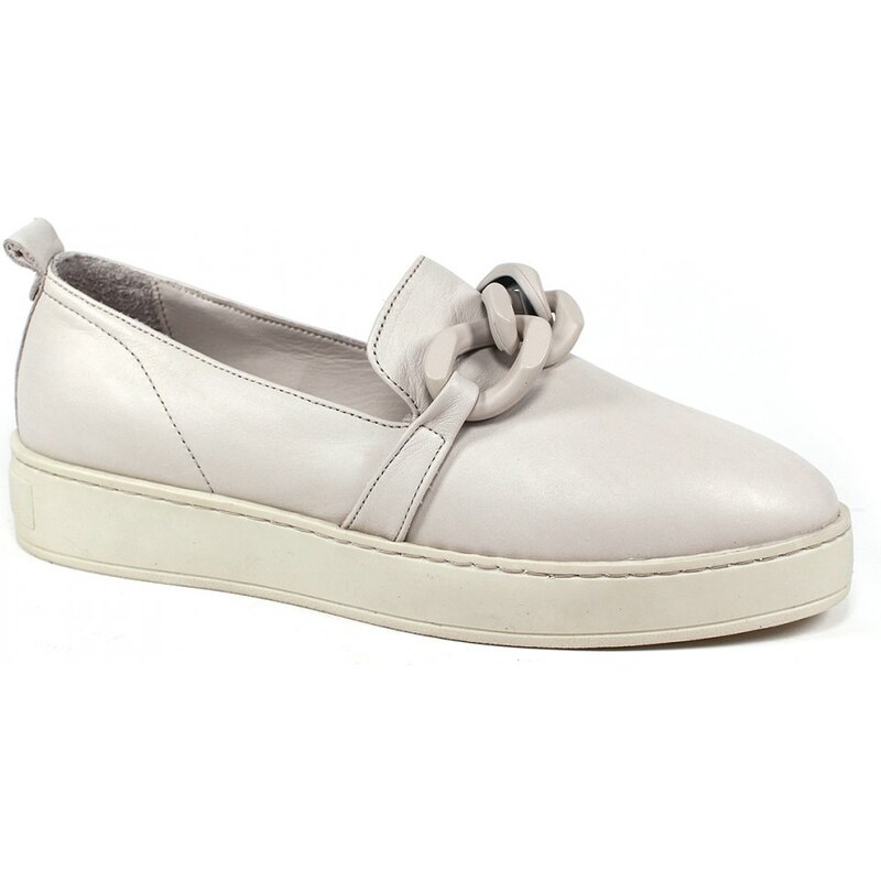 Secretshoes Štýlové slip on topánky CM22260 KRÉMOVÁ 43755610