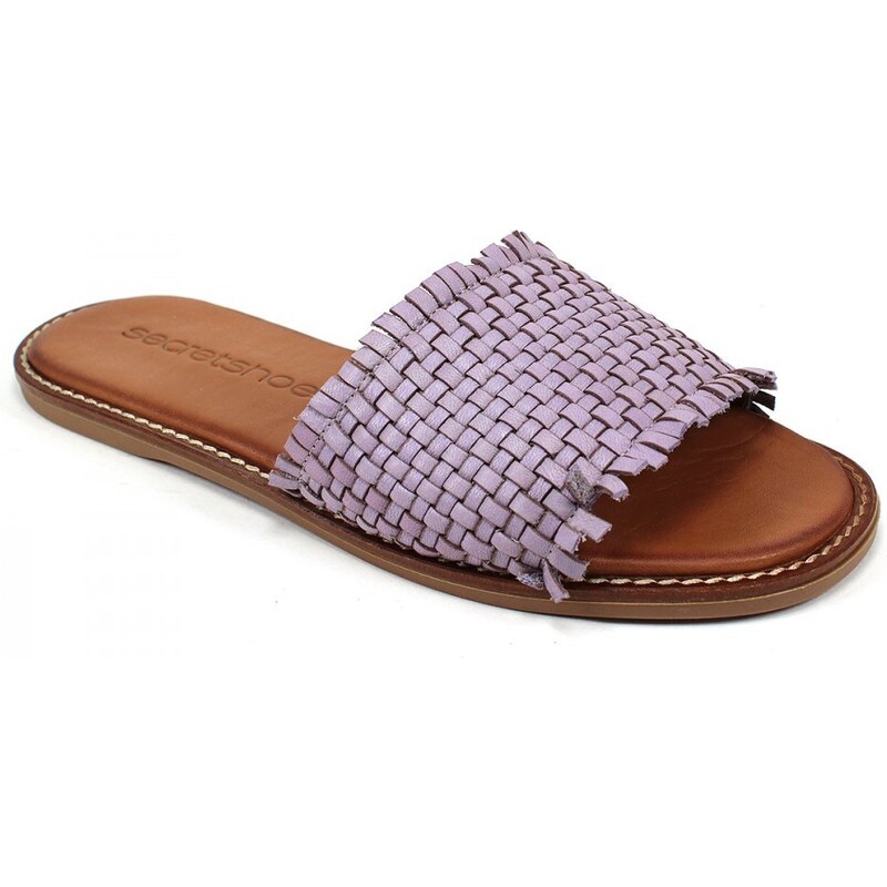 Secretshoes Dámske šľapky AL22383 FIALOVÁ 43755687