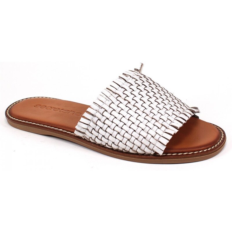 Secretshoes Dámske šľapky AL22383 BIELA 43755688