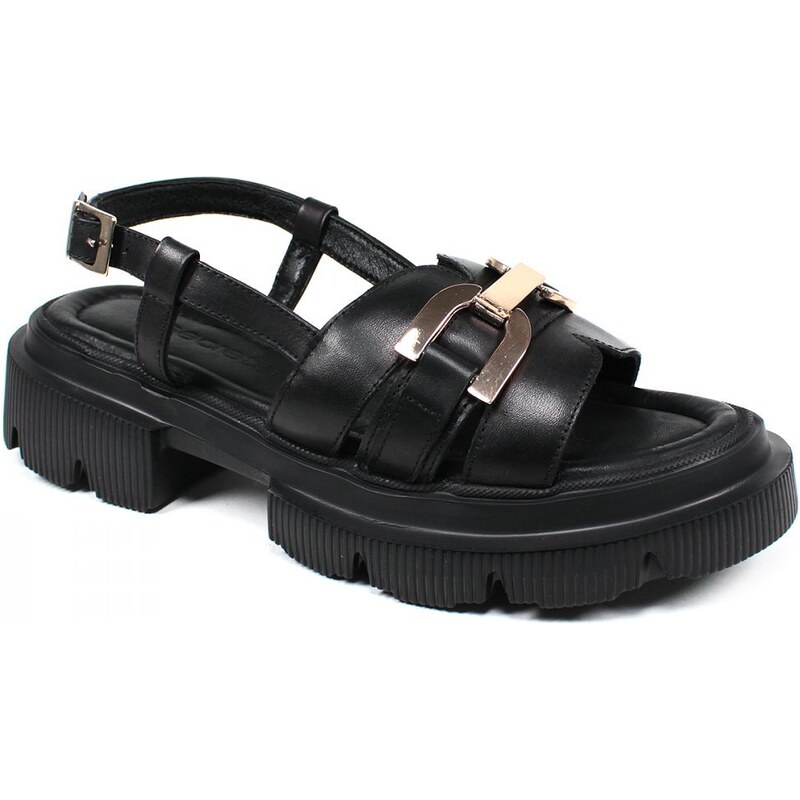 Secretshoes Štýlové sandále MO170-15 ČIERNA 43755761