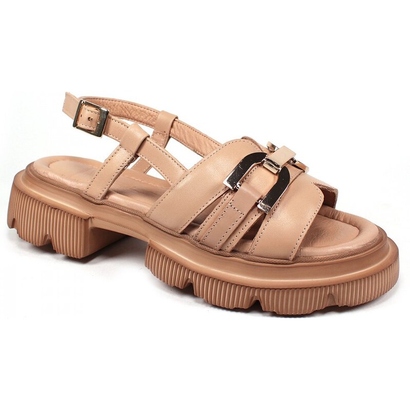 Secretshoes Štýlové sandále MO170-15 BÉŽOVÁ 43755762