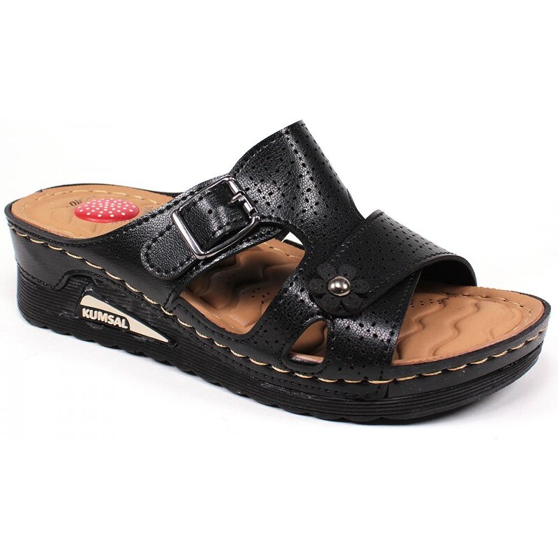 GLS Zdravotné šľapky TL693007 BLACK 43755772