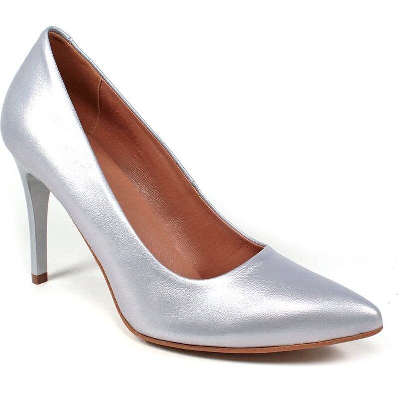 Secretshoes Elegantné lodičky KA1898/N B312 Strieborná 43755805