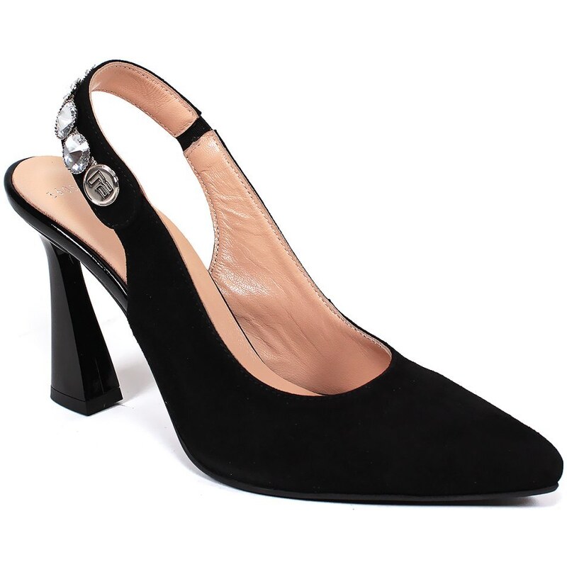 Secretshoes Elegantné holopätky AQ3605 01-05 ČIERNA 43756002