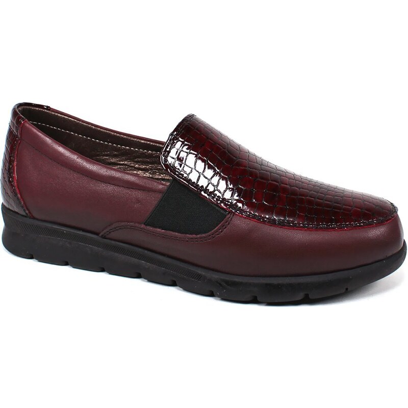 GLS Dámske mokasíny EY730 BORDO LAK 43756034
