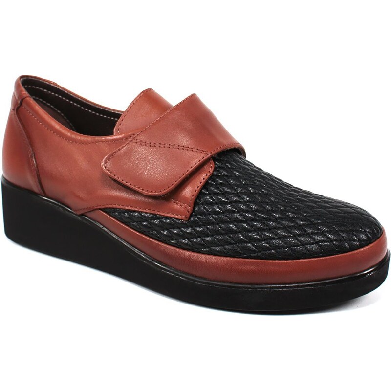 GLS Poltopánky na suchý zips EY450 HNEDÁ/ČIERNA 43756045