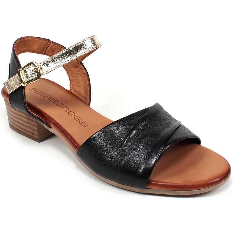 Secretshoes Pohodlné kožené sandále 43756253