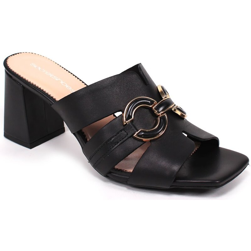 Secretshoes Elegantné kožené šľapky 43756299