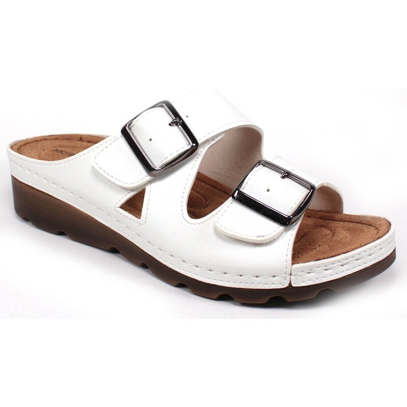 Secretshoes COMFORT Komfortné kožené šľapky 43756391