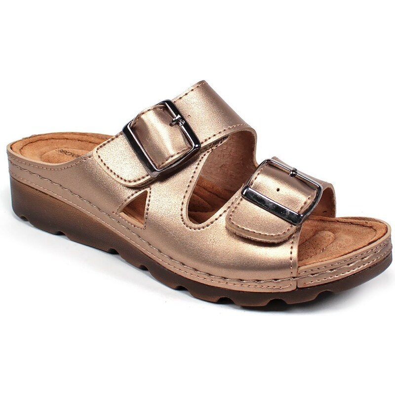 Secretshoes COMFORT Komfortné kožené šľapky 43756393