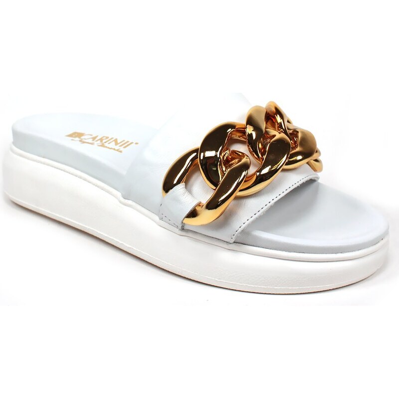 GLS Kožené šľapky na hrubej podrážke 43756449