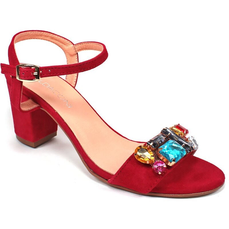 GLS Kožené sandále s ozdobou 43756419