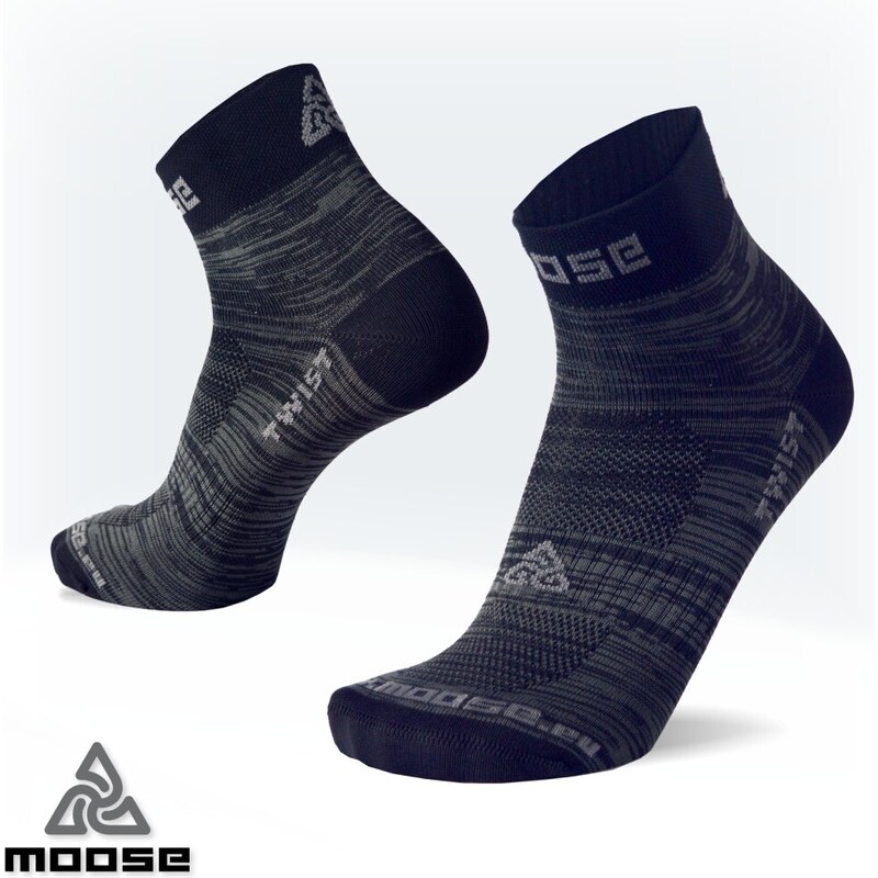 TWIST farebné funkčné ponožky Moose Čierna L 1 pár 57825779