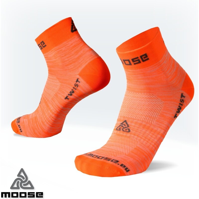 TWIST farebné funkčné ponožky Moose Oranžová L 1 pár 63282581