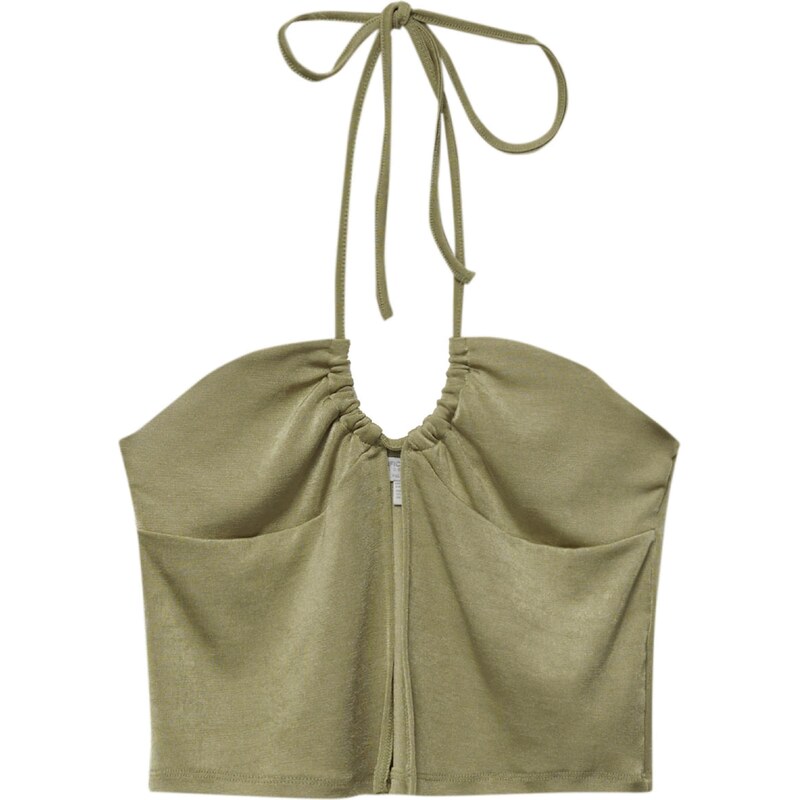 Pull&Bear Top olivová 54252015