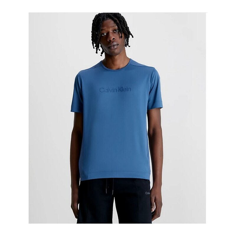 CALVIN KLEIN Pánske športové tričko | modrá 00GMS3K107 43771703