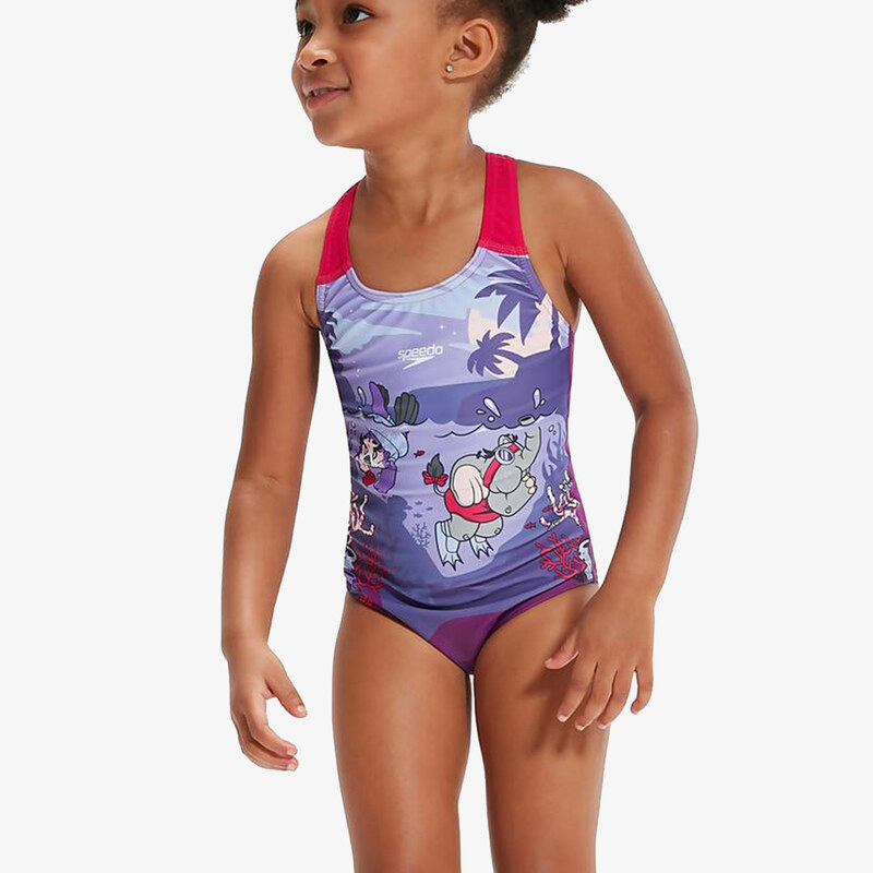 Speedo GIRLS LTS PRINTED RACERBACK 3YRS 64208815
