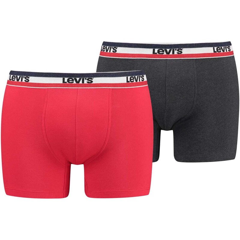 LEVIS Boxerky červená / čierna / biela 43787572