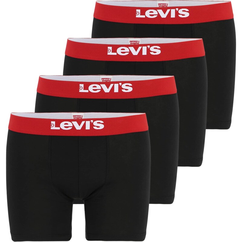 LEVIS Boxerky červená / čierna / biela 43787876