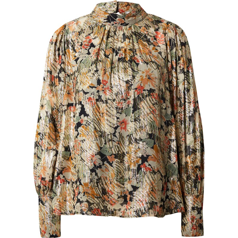 Warehouse Blúzka tmelová / pastelovo zelená / oranžová / čierna 66056871