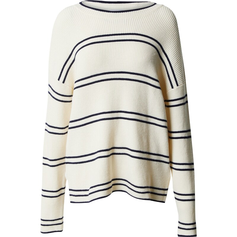 Warehouse Sveter slonová kosť / tmavomodrá 66171652