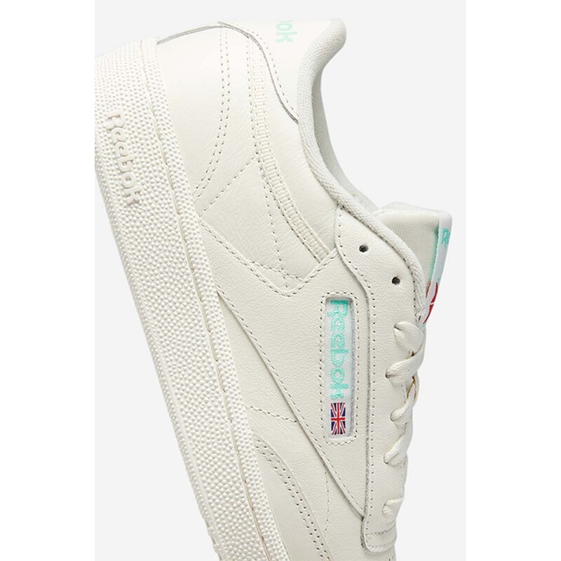 Kožené tenisky Reebok Classic Club C 85 HQ0947-cream, béžová farba