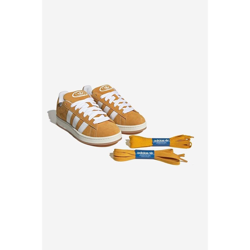 Semišové tenisky adidas Originals Campus 00S H03473-yellow, žltá farba