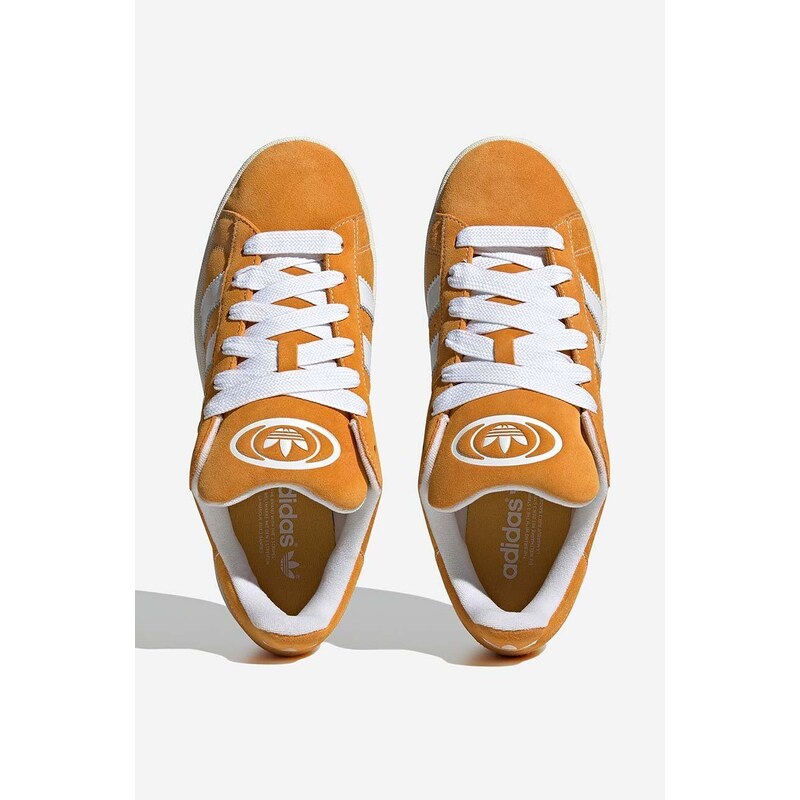 Semišové tenisky adidas Originals Campus 00S H03473-yellow, žltá farba