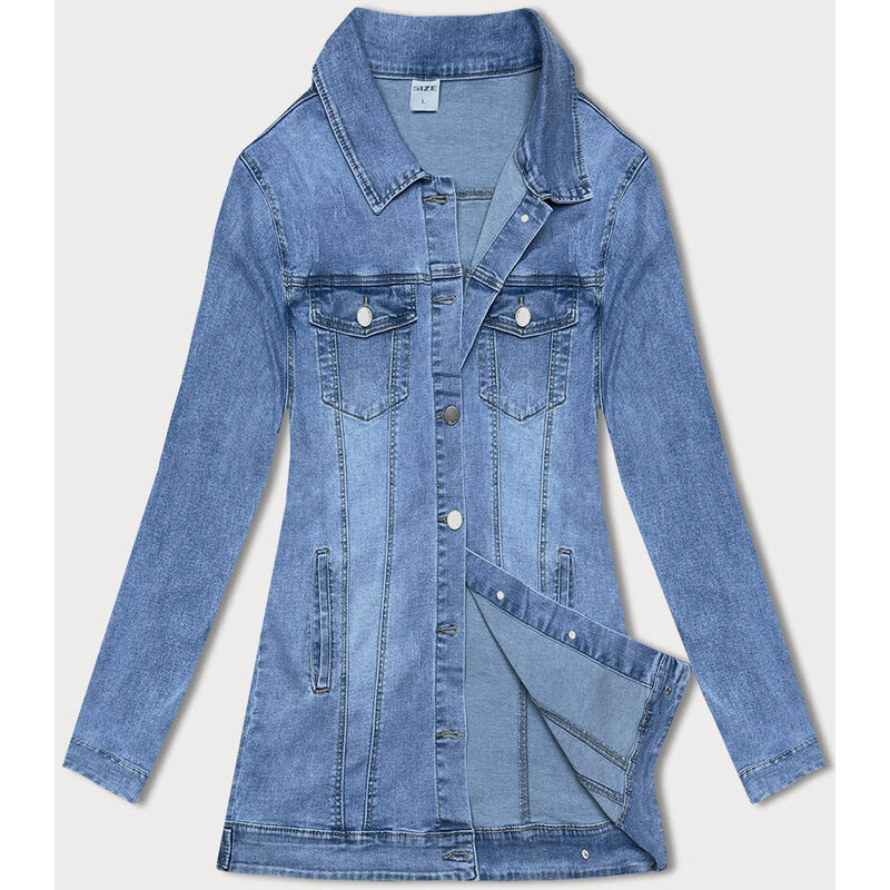 GOURD JEANS Svetlomodrá dlhá džínsová bunda (GD8750-LK) 49755401