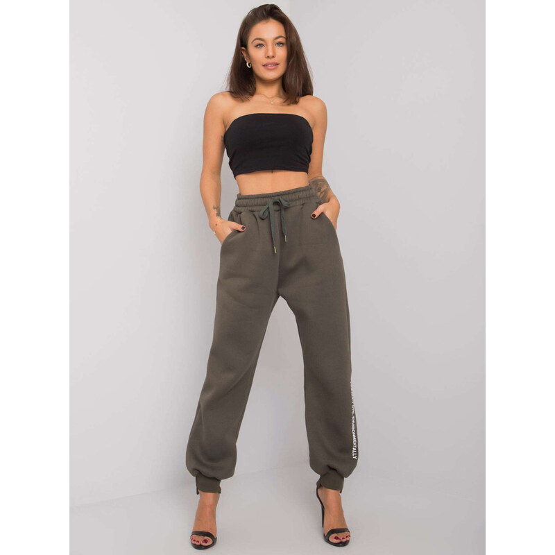 Dámske tepláky 7237.81 dark khaki - FPrice 62339971