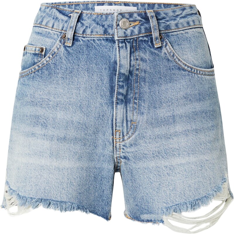 TOPSHOP Džínsy modrá denim 43839034