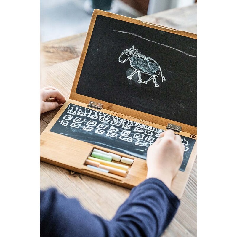 Kriedová tabuľa Donkey Laptop I-Wood