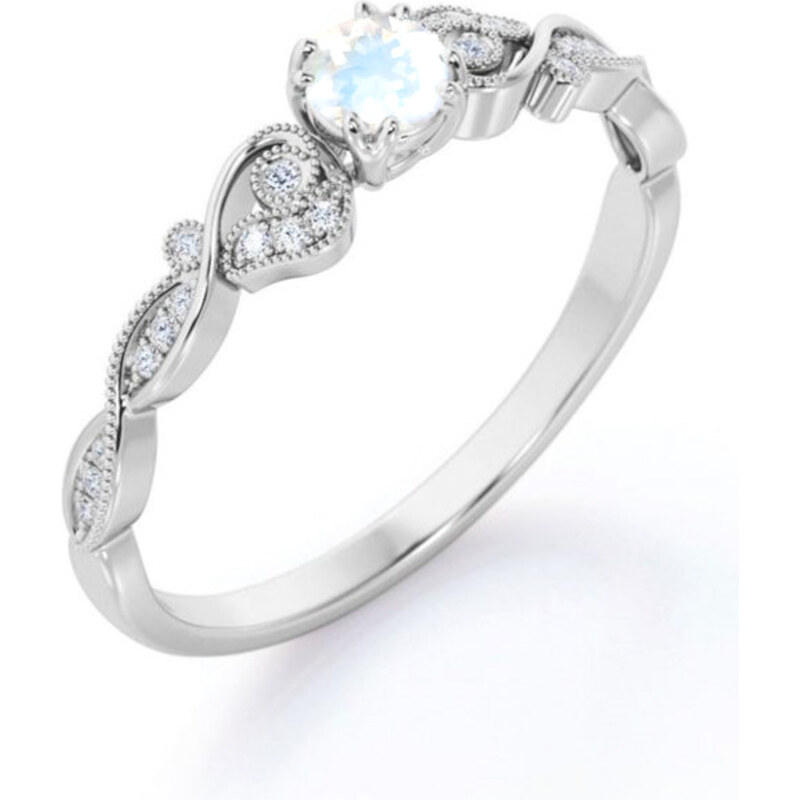 Olivie Strieborný prsteň MESAČNÝ KAMEŇ 7027 34910764