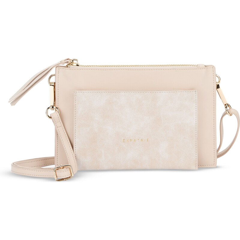 Expatrié Taška cez rameno Isabelle šampanské / zlatá 54245854