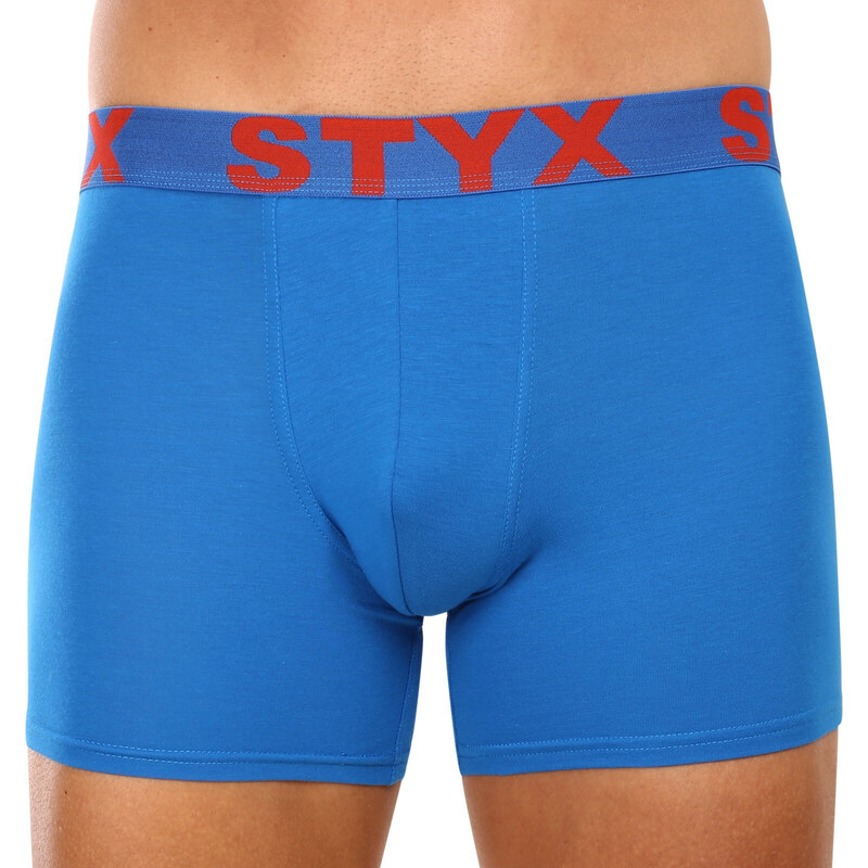 Pánske boxerky Styx long športová guma modré (U1167) 43825218