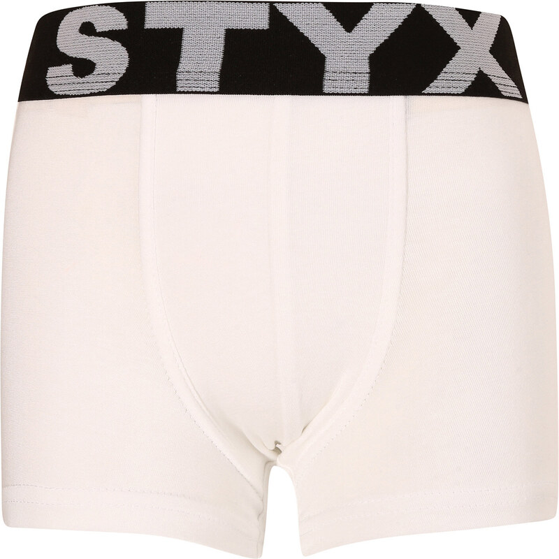 Detské boxerky Styx športová guma biele (GJ1061) 6-8 let 66060678