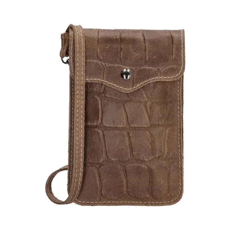 Charm London Béžová vrúbkovaná kabelka na mobil „Blair“ 42203357