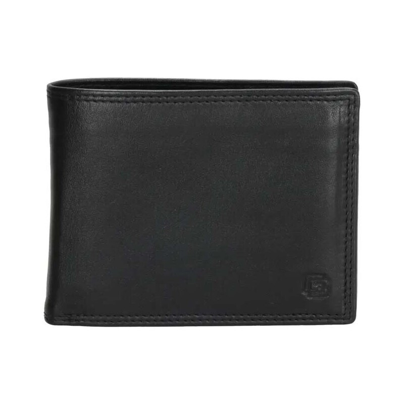 Gio Gini Čierna pánska kožená peňaženka "Cruele"